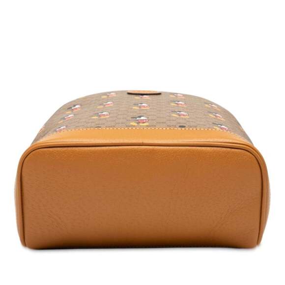 Gucci x Disney GG Supreme Mickey Mouse Backpack 552884 in Brown Multicolor Le... - Picture 3 of 7